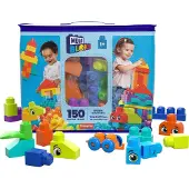Mega Bloks Kæmpe byggetaske, byggesæt med 150 store byggeklodser, Byggesæt, 1 År, Plast, 150 stk, 2,07 kg