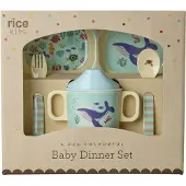 Rice Blue Ocean Print-4 Pcs Service