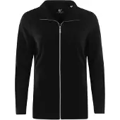 Hajo Cardigan i fleece til damer - Sort