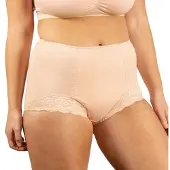 Conni Inkontinens trusse med blonde - Beige