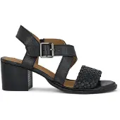 Green Comfort damesandal med hæl - Sort