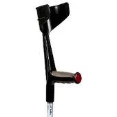 Seniorshop Krykke med softgrip - Sort