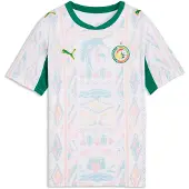 Puma Senegal 2026 Home Jersey Youth, Performance, White/Wild Green, 15-16Y