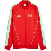 Puma Switzerland KING Anthem Jacket Men, Football, Red/Green Glimmer, XXL