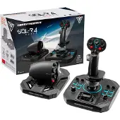 Thrustmaster Sol-R 4 HOTAS, Joystick + håndtag til motorstyring, PC, Analog/digital, Rød/grøn/blå, Ledningsført, USB