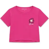 GUESS Piger afgrøde T-shirt Purple Dragonfruit