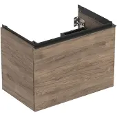 Geberit Underskab Acanto 1+1 skuf 75cm nøddetræ