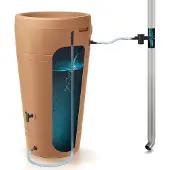 Prosperplast Set 230l Tube Collection 59.3x59.3x107 Cm Regnvandstank