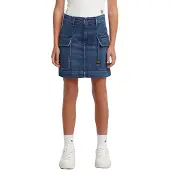 G-Star Girls Cargo Mini Skirt - Medium blue - girls