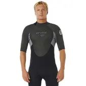 Rip Curl Omega Spring 2/2 Mm Fl Kortærmet Shorty Med Lynlås I Ryggen