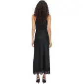 Vila Ellette Ankle Lace Højtaljet Midi-nederdel