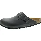 Birkenstock - Sandaler og klipklappere - Boston Natural Leather Black til Unisex - Størrelse 36 - Sort