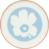 Marimekko Unikko serveringsfad White-light blue-orange red, Ø24 cm