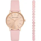 Armani Exchange Dameur AX7150SET Lola Rosa guldfarvet/Læder Ø36 mm