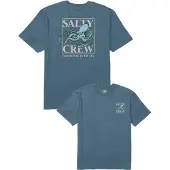 Salty Crew - T-shirts - Ink Slinger SS Tee Slate til UnisexBomuld - Størrelse S - Grå