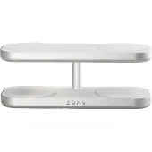 Ginza.se Aluminium Series Quattro Wireless Charger Pro 4 med strømforsyning 65W | 4x 15W | Qi2 | hvid | ZEQC01W/00 (ZEQC01W/00)
