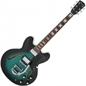 Hartwood Revival Legend TR Semiakustisk guitar Tealburst