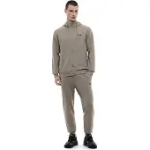 EA7 EA7til mænd. 8NPV63_PJVRZ Core Identity Regular taupe-sæt (3XL), Casual, Sport, Bomuld, Lange ærmer, Gråt