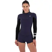 Hurley Air 2 Mm Mid Springsuit Langærmet Shorty-våddragt Med Lynlås Bagpå Til Damer