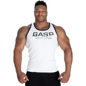 Gasp Ribbed T-Back Tanktop Hvid