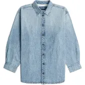 G-Star Maxi Overshirt - Light blue - Women