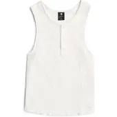 G-Star Slim Henley Tank T-Shirt - White - Women