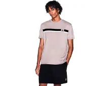 Armani Exchange A|X Armani Exchangetil mænd. XM001792AF12308U6107 Regulan T-shirt med taupe-bånd (XXL), Casual, Bomuld, Korte ærmer, Gråt