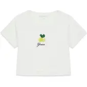 GUESS Piger Afgrøde T-shirt Pure White