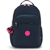 Kipling Rygsæk 'Seoul Lap' mørkeblå / neonpink