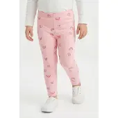 Happy girls Leggings lilla / pink / hvid