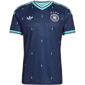 Adidas Fodboldtrøje 'Germany 26 Away' navy / turkis / hvid