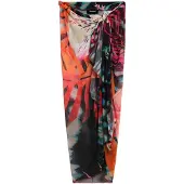 Desigual Strandhåndklæde beige / orange / magenta / sort