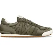 Armani Exchange A|X Armani Exchangetil kvinder. XW002794AF19687Z7016 Klassiske sneakers i læder (38.5), Fast, Blonder, Casual, Grøn