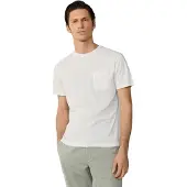 Hackett London Hackett Londontil mænd. HM5000101 Lomme-T-shirt hvid (L), Casual, Bomuld, Korte ærmer