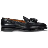 Ralph Lauren Polo Ralph Laurentil mænd. 811967540002 Maestra lædermokkasiner sort (41), Fast, Ingen, Casual