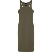 Armani Exchange A|X Armani Exchangetil kvinder. XW000820AF13729U7043 Figursyet kjole grøn (S), Casual, Viscose, Uden ærmer/stropper