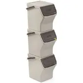 TATAY Stabelbare Genbrugsbeholdere 20l 3 Enheder