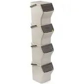 TATAY Stabelbare Genbrugsbeholdere 20l 4 Enheder