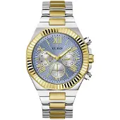 GUESS Herreur GW0703G3 Equity Blå/Gul guldtonet stål Ø44 mm