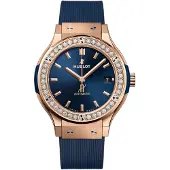 Hublot 565.OX.7180.RX.1204 Classic Fusion Blå/Gummi Ø38 mm