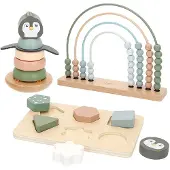 Woomax Wooden 3 Games Set Læringsspil