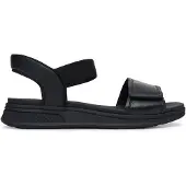 Caprice Sandal, black, made of Leather without heel, Size 42
