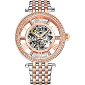 Stührling Original Dameur 3944.3 Delphi Skeletskåret/Rosaguldtonet