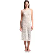 Emporio Armani Emporio Armanitil kvinder. EW000608_AF20251 Beige blondekjole (XS), Bomuld, Badetøj, Uden ærmer/stropper