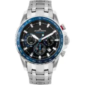 Jacques Lemans Herreur 1-2099E Liverpool Sort/Stål Ø42 mm