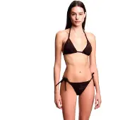 Emporio Armani Emporio Armanitil kvinder. EW000786_AF20241 Bikini Jacquard-mønster brun (M), Badetøj, Polyester