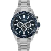 Jacques Lemans Herreur 1-2140F Liverpool Blå/Stål Ø48 mm