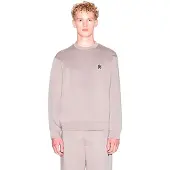 Armani Exchange A|X Armani Exchangetil mænd. XM001777AF10818U6107 Sweatshirt med rund hals og taupe-logo (S), Casual, Bomuld, Gråt
