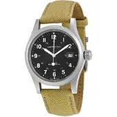 Hamilton Herreur H69439933 Khaki Field Sort/Tekstil Ø38 mm