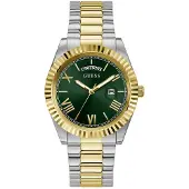 GUESS Herreur GW0265G8 Connoisseur Grøn/Gul guldtonet stål Ø42 mm